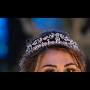 Bridal Tiara with real Swarovski crystals.